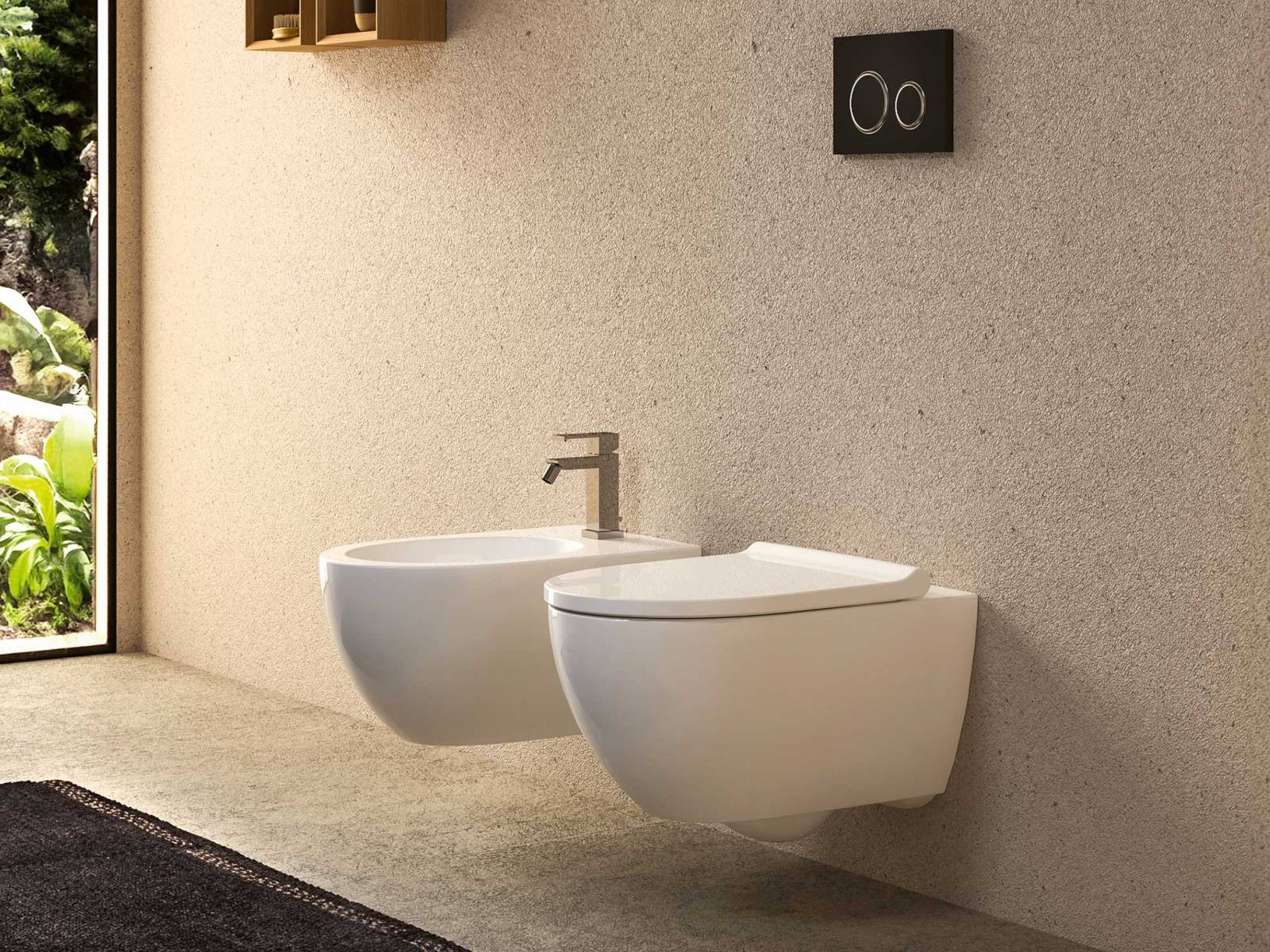 Besser geht immer. Deshalb hat das Unternehmen mit «Acanto» ein optimiertes Wand-WC entwickelt, das für eine besonders gründliche Spülung sorgt - dank «TurboFlash» und einer speziellen Innenform, die das Wasser kraftvoll durch die Toilette leitet. Es ist auch mit der langlebigen «KeraTect»-Glasur erhältlich, die die Reinigung erleichtert und die Keramik schützt. GEBERIT.