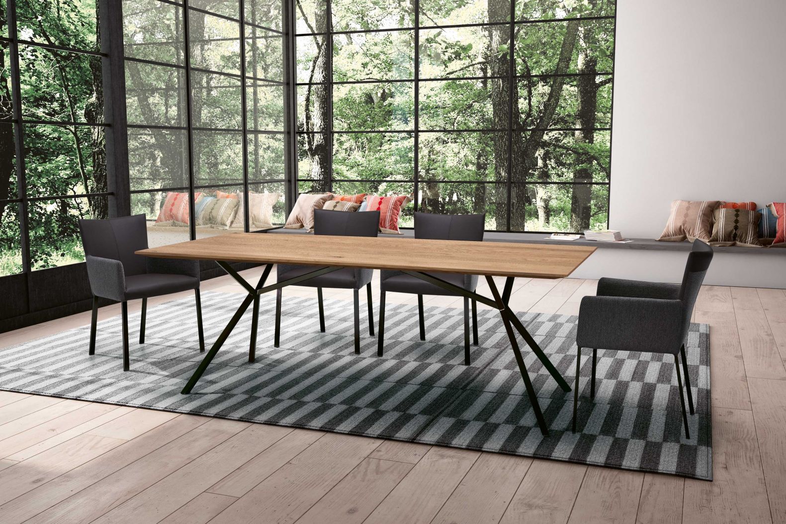 Diese Tisch-Kollektion hat Style und heisst auch so. Und da sich über Geschmack bekanntlich streiten lässt, gibt es für den ganz persönlichen «Style» verschiedene Tischbeine, Kantenprofile, Formen und Holzarten. LUOND.COM